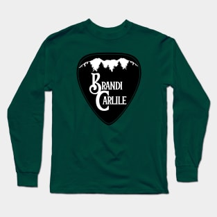 Brandi Carlile Guitar Pick Black Long Sleeve T-Shirt